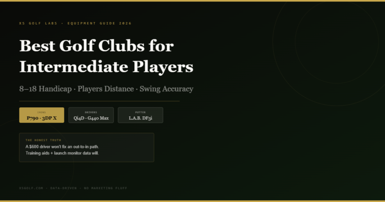 Best golf clubs for intermediate players 2026 — TaylorMade P790 irons, Ping G440 Max driver, L.A.B. DF3i putter guide for mid handicappers