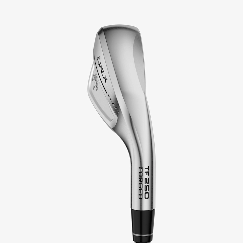 Callaway Apex Ti Fusion 250 iron, rear view of the clubhead.