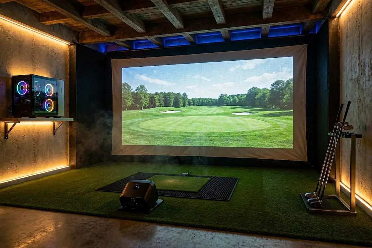 Best garage golf simulator build 2026 under 5000 dollars