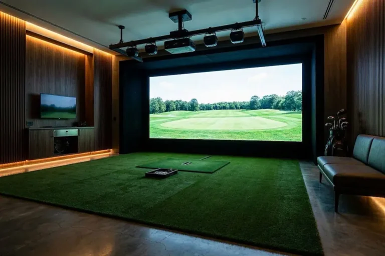 Definitive home golf simulator setup guide and premium studio build 2026